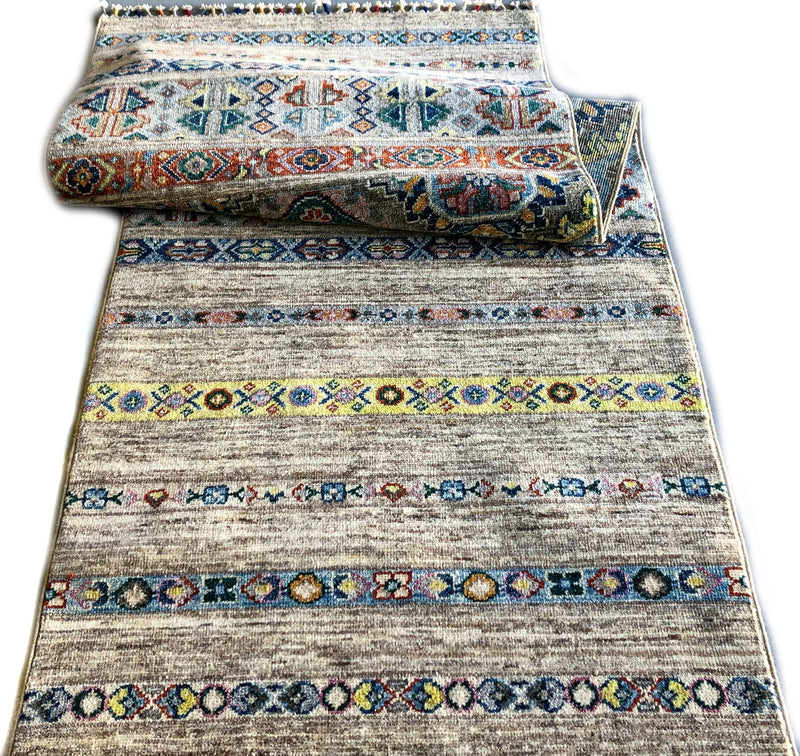 Afghan Khorjin bge/mt 12' Runner, photo 6 of 10