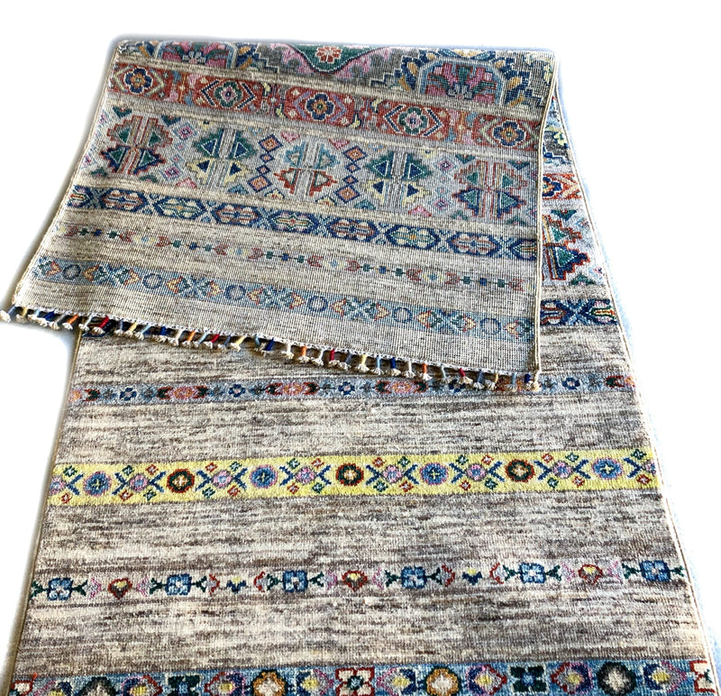 Afghan Khorjin bge/mt 12' Runner, photo 7 of 10