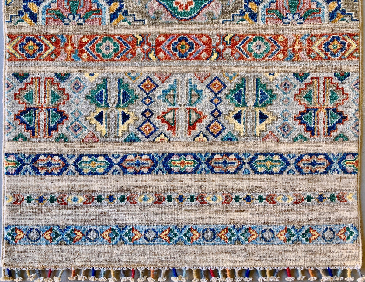 Afghan Khorjin bge/mt 12' Runner, photo 2 of 10