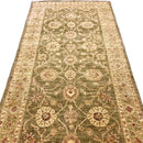 Chobi-Farahan (4'x10' Runner) green/gold