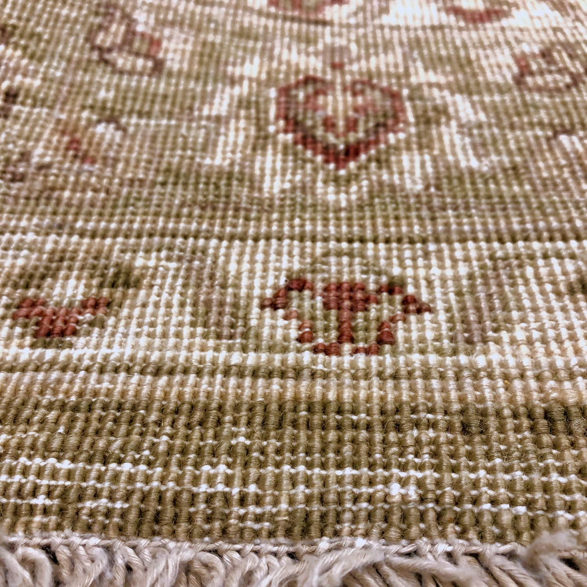 Chobi-Farahan (4'x10' Runner) green/gold, photo 7 of 8