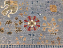 Afghan Oushak (10'00"x14'04") gray