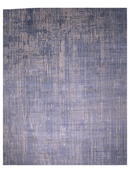 Carved, Contemporary Tibetan-Style 12x15 (blue/gray)