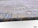 Carved, Contemporary Tibetan-Style 12x15 (blue/gray)