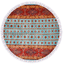 Khorjin (4' Round) aqu/red