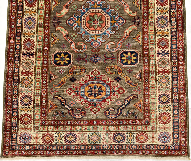 Super Kazak (4x6) gray/ivory, photo 2 of 9