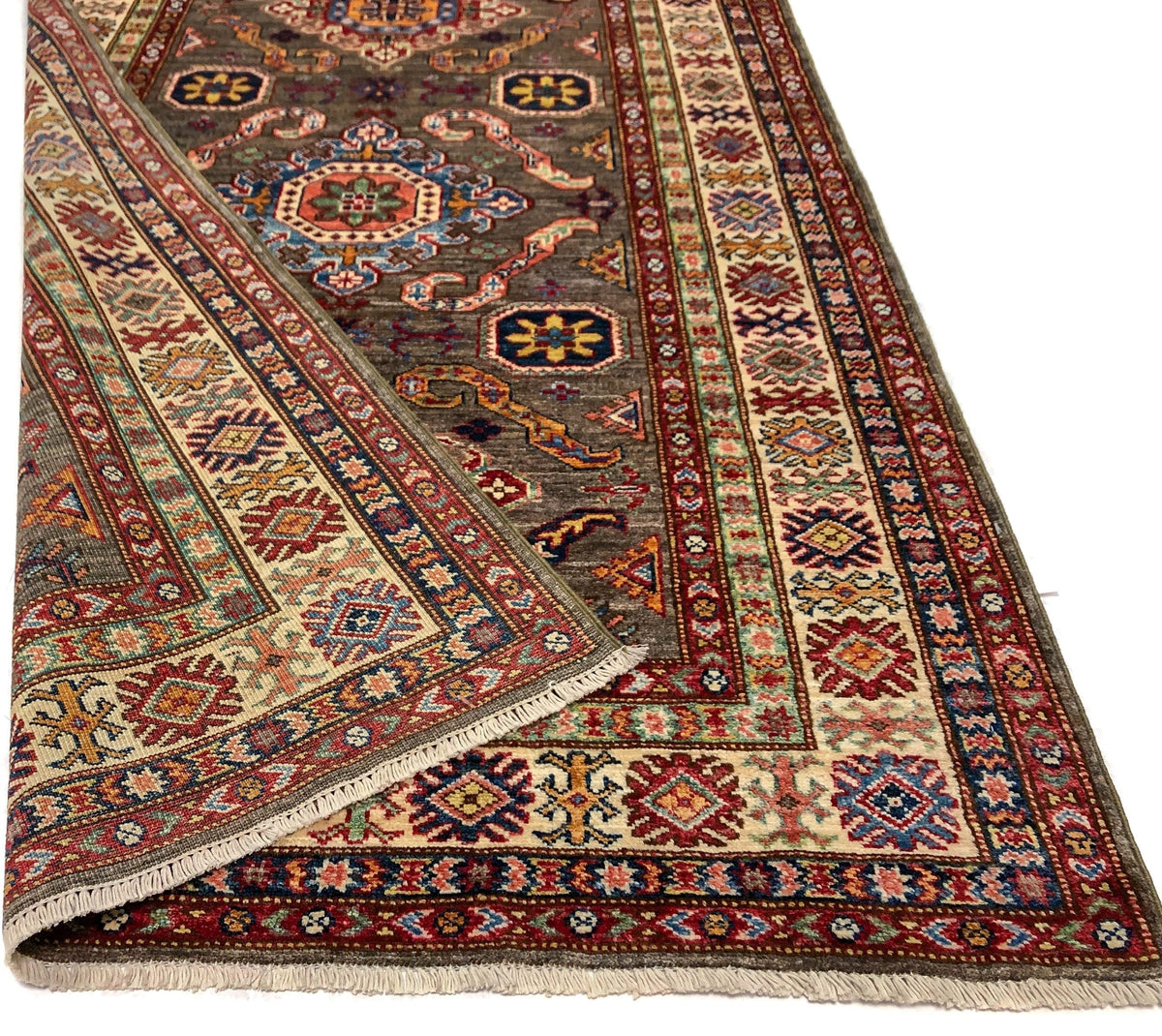 Super Kazak (4x6) gray/ivory, photo 4 of 9
