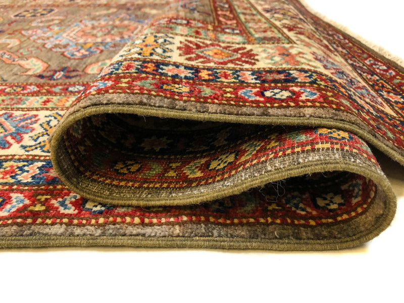 Super Kazak (4x6) gray/ivory, photo 7 of 9