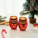 Crystal Christmas Tree Wine & Water Glasses - Set of 2