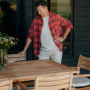 Natural Teak Outdoor Extendable Dining table- 79-118" (8-10 people) by NORDICTEAK.COM