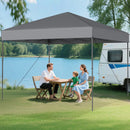 10 X 10 Feet Pop up Canopy Tent with Portable Carrying Bag and 8 Stakes by LJGDeals