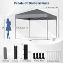 10 X 10 Feet Pop up Canopy Tent with Portable Carrying Bag and 8 Stakes by LJGDeals