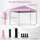 10 X 10 Feet Pop up Canopy Tent with Portable Carrying Bag and 8 Stakes by LJGDeals