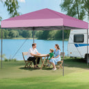 10 X 10 Feet Pop up Canopy Tent with Portable Carrying Bag and 8 Stakes by LJGDeals