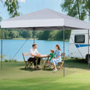 10 X 10 Feet Pop up Canopy Tent with Portable Carrying Bag and 8 Stakes by LJGDeals