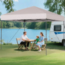 10 X 10 Feet Pop up Canopy Tent with Portable Carrying Bag and 8 Stakes by LJGDeals