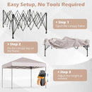 10 X 10 Feet Pop up Canopy Tent with Portable Carrying Bag and 8 Stakes by LJGDeals