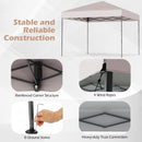 10 X 10 Feet Pop up Canopy Tent with Portable Carrying Bag and 8 Stakes by LJGDeals