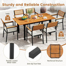 4-8 Person Extendable Solid Wood Dining Table with Umbrella Hole by DirectDeals