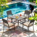 Weave Outdoor Dining Set, 5-Piece