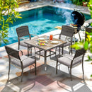 Weave Outdoor Dining Set, 5-Piece