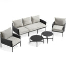 Axis Woven Rope Outdoor Sectional Set, 7-Piece