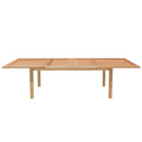 Natural Teak Outdoor Extendable Dining table- 79-118" (8-10 people) by NORDICTEAK.COM