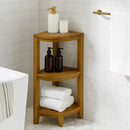 Stanley Teak Shower and Spa/Bathroom/Outdoor Corner Shelf by NORDICTEAK.COM