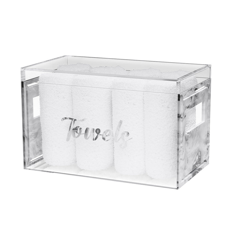 Classic Towel Box (With 8 Towels) - Grey Pearl