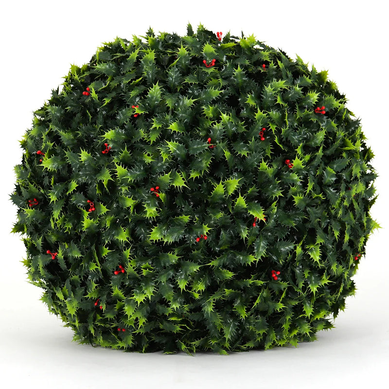 19" XL Holly Topiary Ball