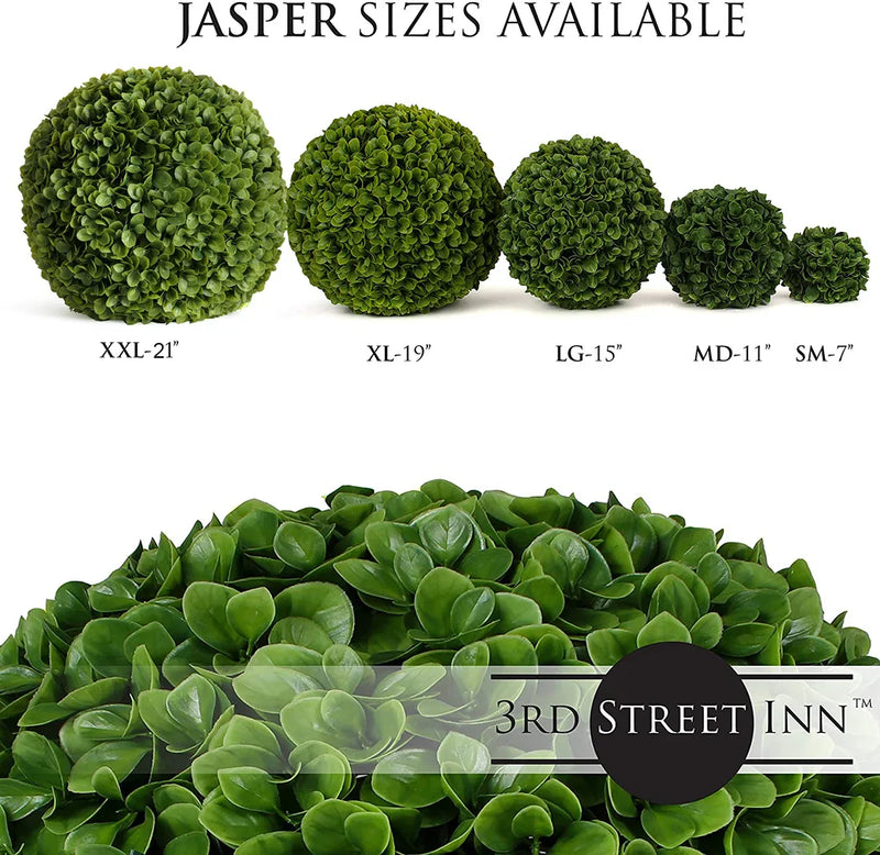 Jasper Topiary Ball Assortment - 11", 15", 19"