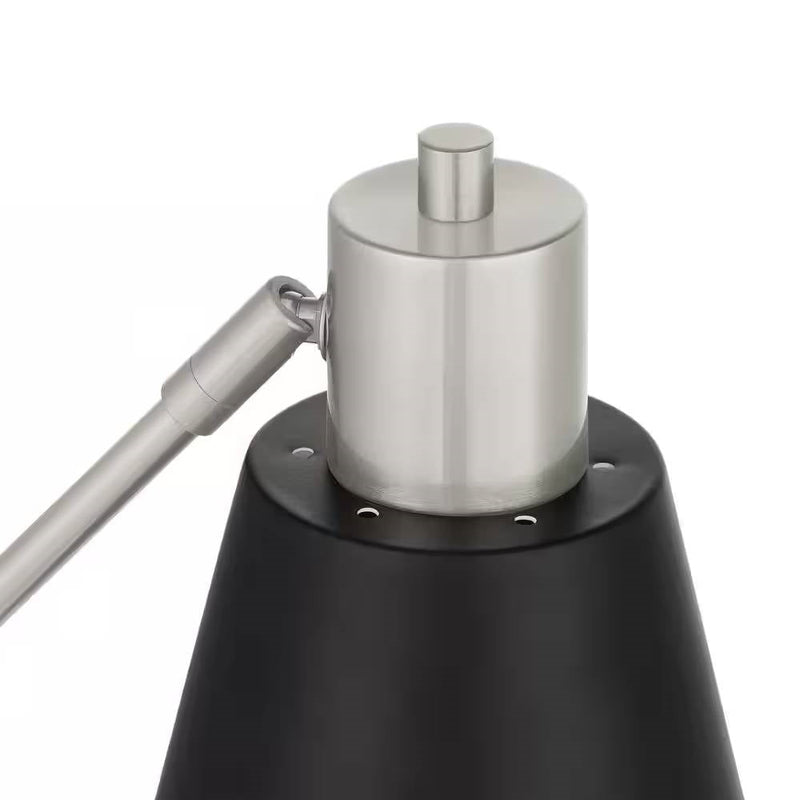 Simple Modern Metal Desk Light Table Lamp with Black Shade and Adjustable Tilt, photo 5 of 5