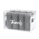 Classic Towel Box (With 8 Towels) - White Pearl by Feldart