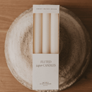 Fluted Taper Candles - Set of 3 by Sweet Water Decor