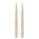 Cream Tree Taper Candles - Set of 2 by Sweet Water Decor