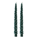 Green Tree Taper Candles - Set of 2 by Sweet Water Decor