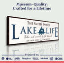 Personalized Lake Life Sign