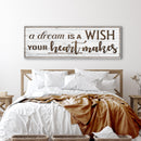 A Dream Is A Wish Your Heart Makes Inspirational Sign