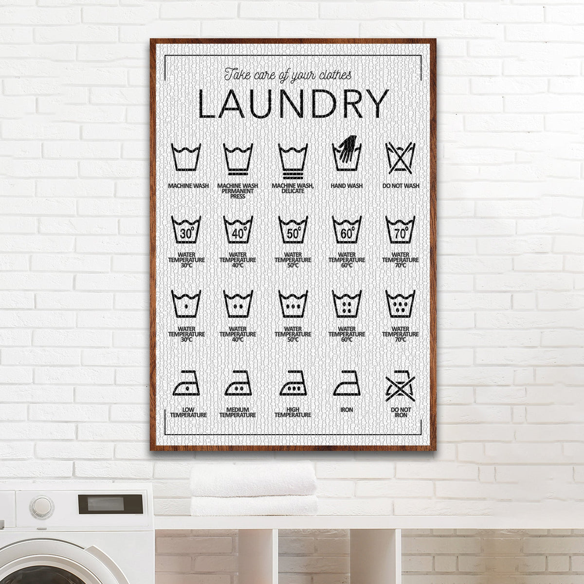 Laundry Symbols Sign II, photo 2 of 6