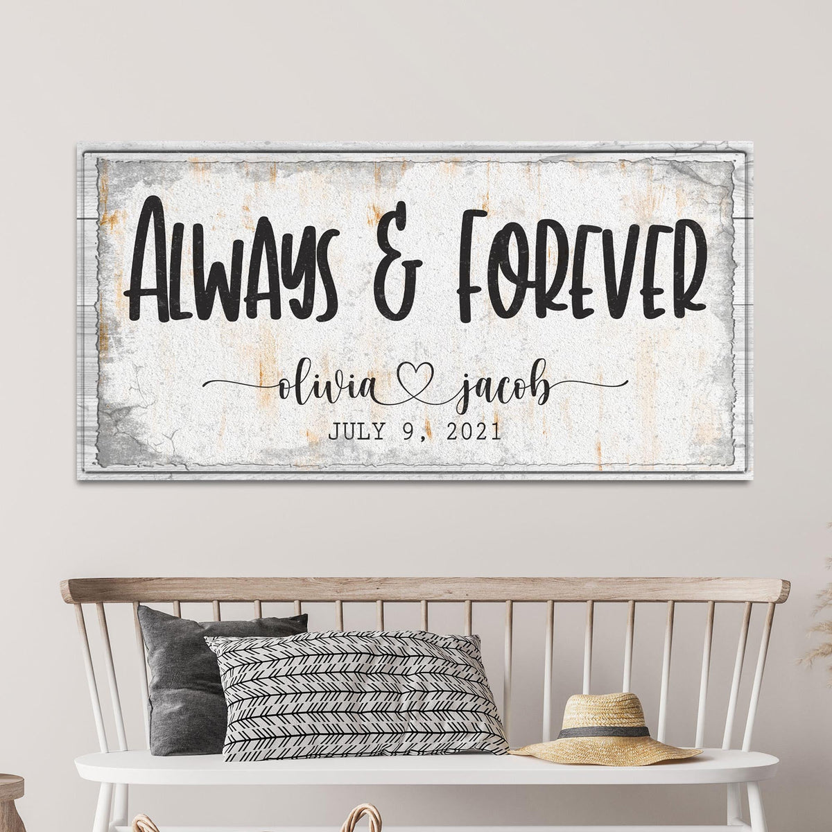 Always And Forever Couple Sign, photo 3 of 6