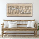 Couple Wedding Date Sign