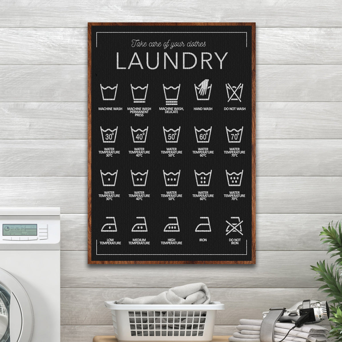 Laundry Symbols Sign II, photo 6 of 6