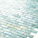 Aqua 12x12 Matte Brick Glass Mosaic Tile (10 pack, 9.5 sq ft/case)