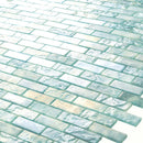 Aqua 12x12 Matte Brick Glass Mosaic Tile (10 pack, 9.5 sq ft/case) - Sample