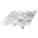Grey 12x12 Matte Hexagon Glass Mosaic Tile (10 pack, 9.6 sq ft/case) - Sample