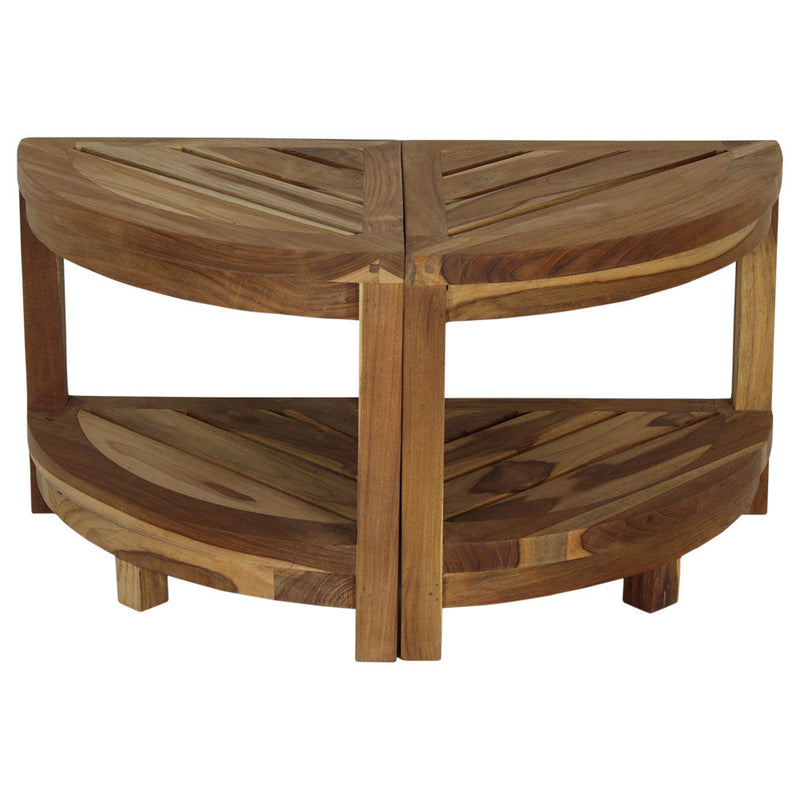 Haussmann® Teak Teak Corner Table 15.5 W x 15.5 D x 16 in H Teak Oil