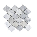 White 11x11 Polished Arabesque Calacatta Marble Mosaic Tile (5 pack, 5.35 sq ft/case)