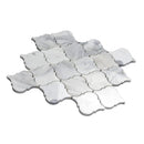 White 11x11 Polished Arabesque Calacatta Marble Mosaic Tile (5 pack, 5.35 sq ft/case)