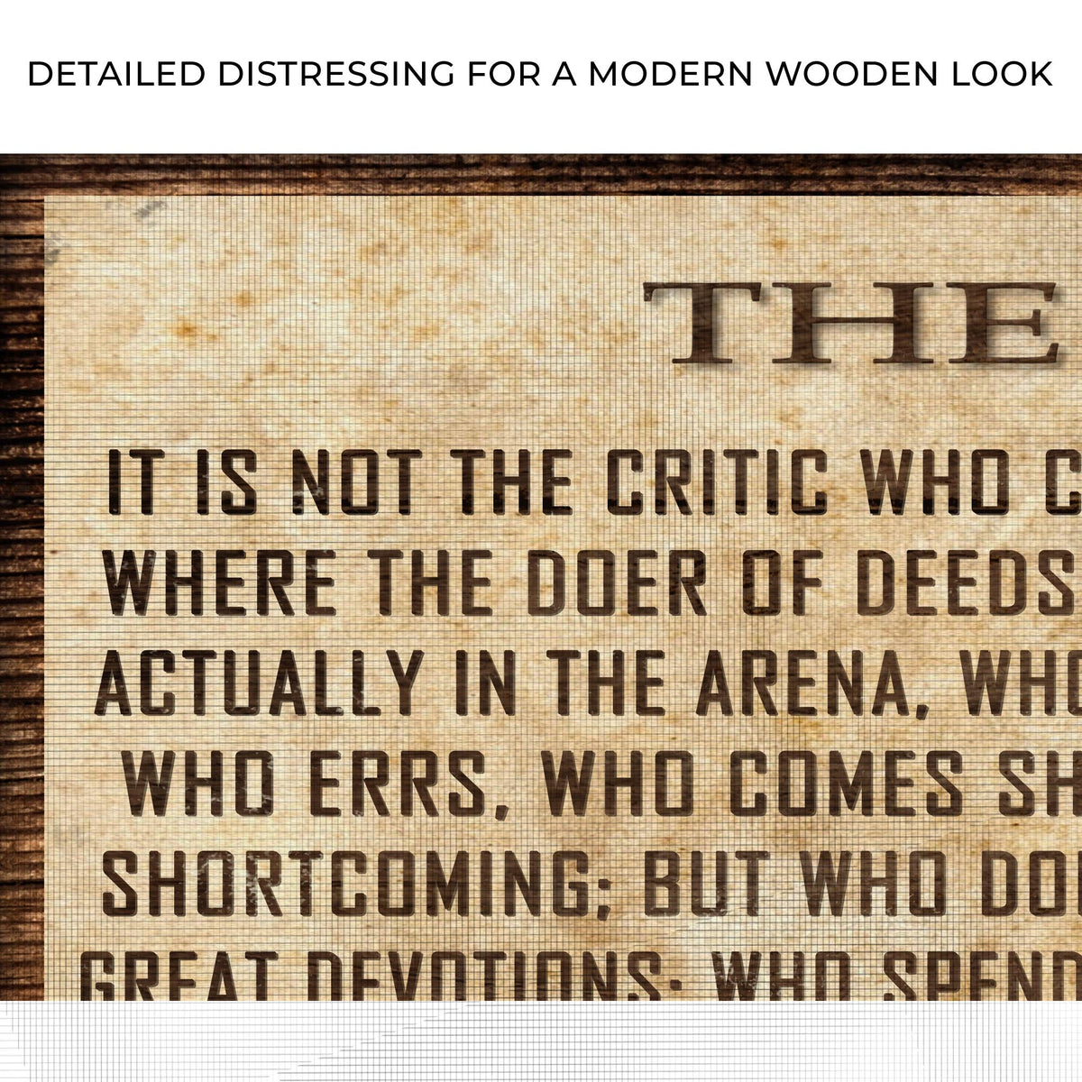 The Man In The Arena Sign V, photo 4 of 7
