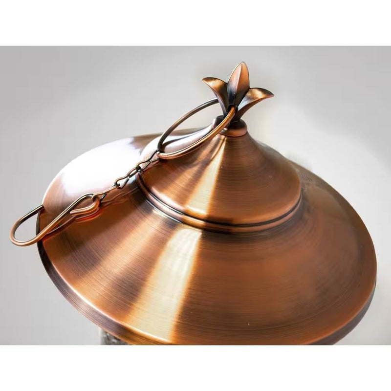 Large Copper Bird Feeder with 3 Tubes and 9 Feeding Ports, photo 3 of 5